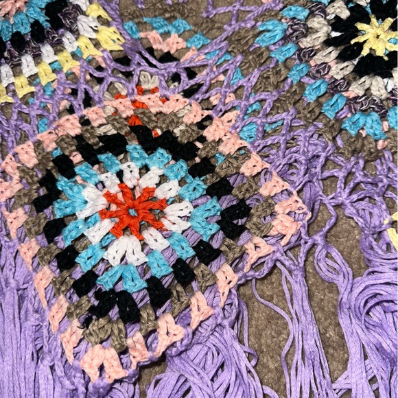 Crochet beach coverup lavender - Picture 3 of 3